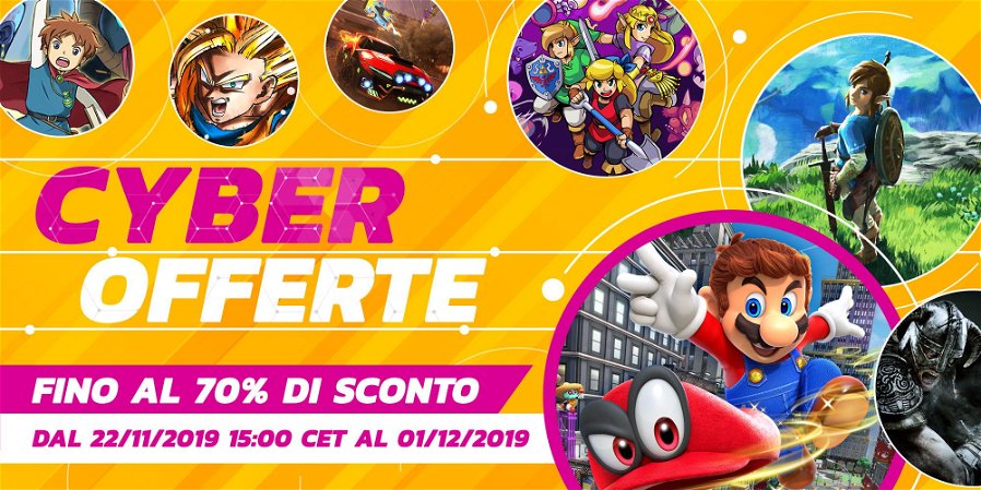 Immagine di La promozione Cyber Offerte 2019 inizia questa settimana su Nintendo eShop