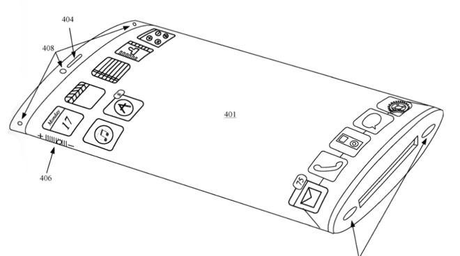 Immagine di Nuovi brevetti di Apple per un iPhone con display tondeggiante