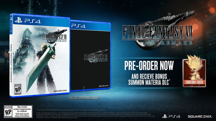 Final Fantasy VII avrà la copertina reversibile