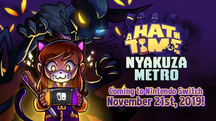 Una data per la versione Switch del DLC Nyakuza Metro di A Hat In Time