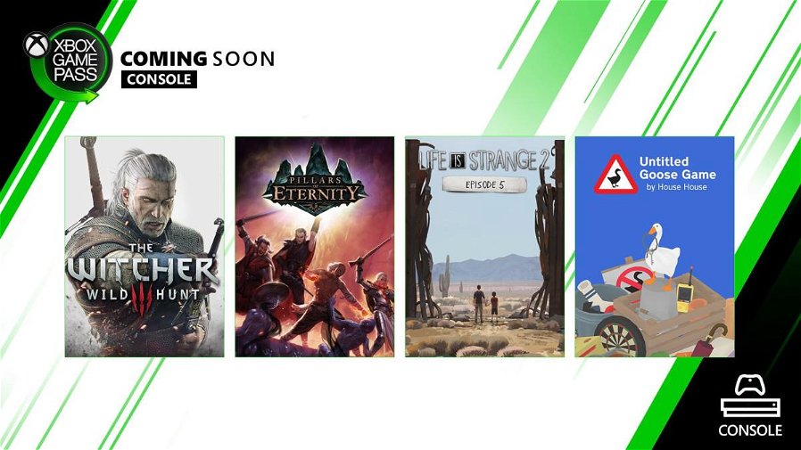 Immagine di Xbox Game Pass: ecco Untitled Goose Game, Life is Strange 2 Ep. 5, Pillars, The Witcher 3