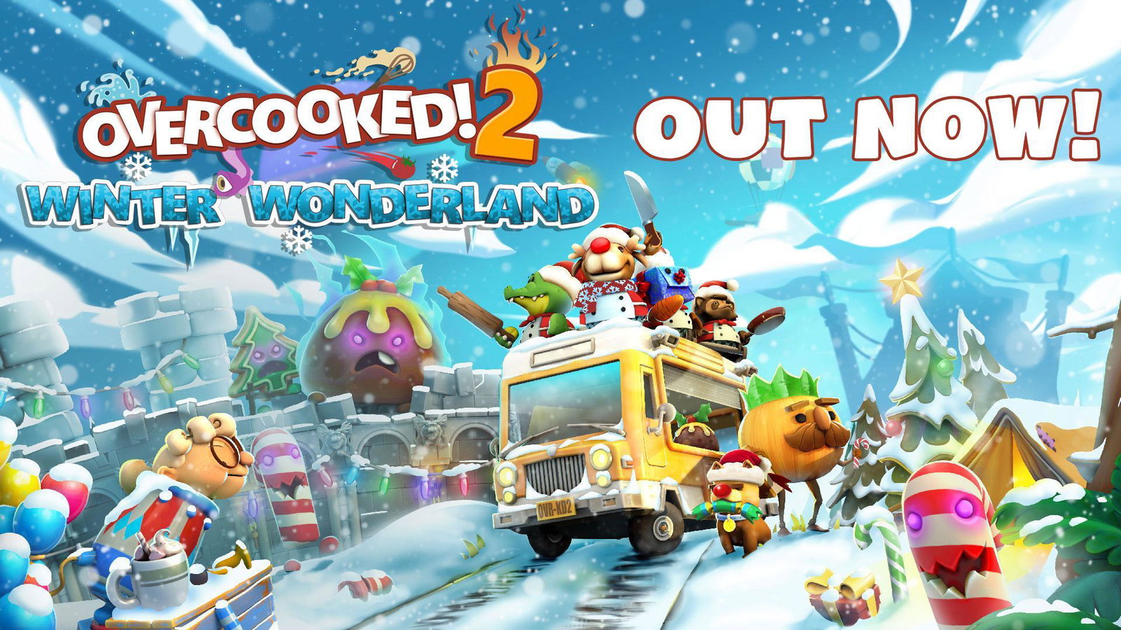 Overcooked 2 accoglie Winter Wonderland