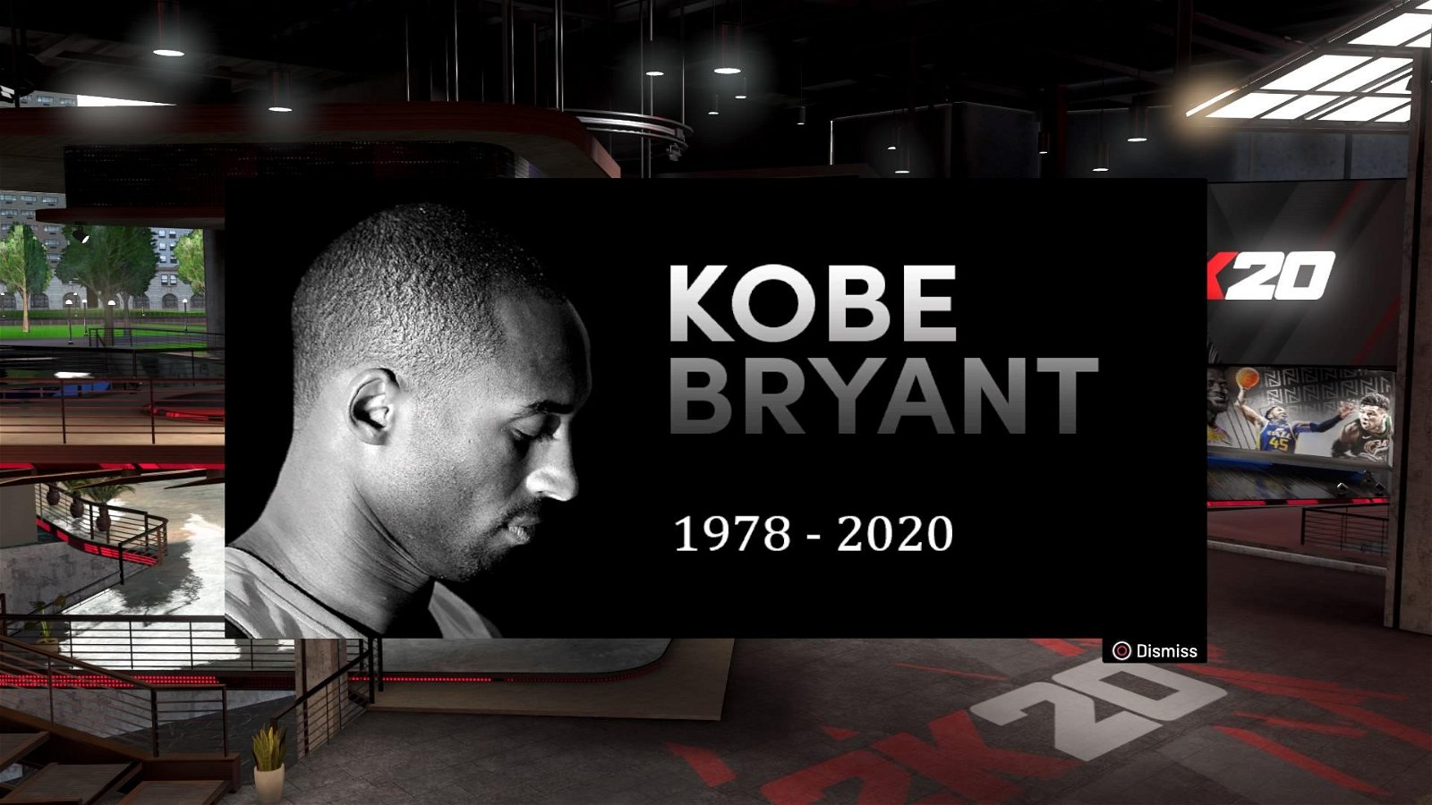 NBA 2K20 ed i giocatori rendono omaggio a Kobe Bryant