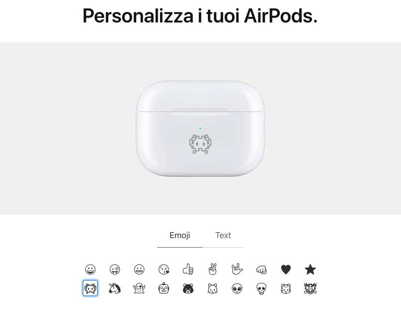 Ora potete personalizzare le vostre AirPods con delle emoji