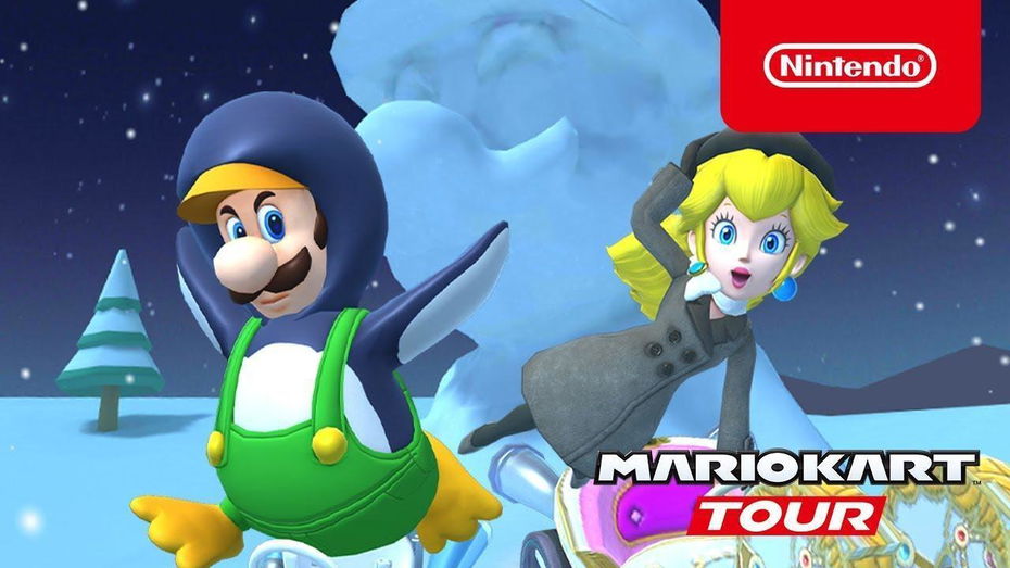 Immagine di Mario Kart Tour accoglie il nuovo Ice Tour con un trailer