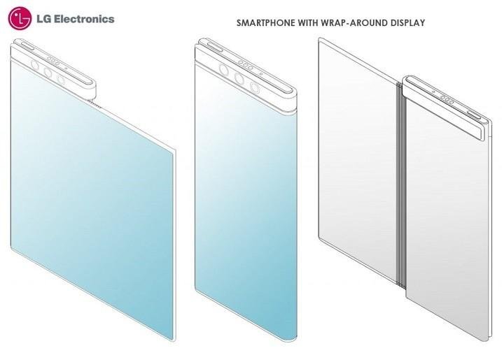 Immagine di LG brevetta ancora uno smartphone pieghevole