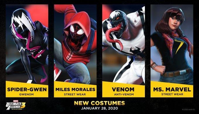Nuovi costumi per Marvel Ultimate Alliance 3