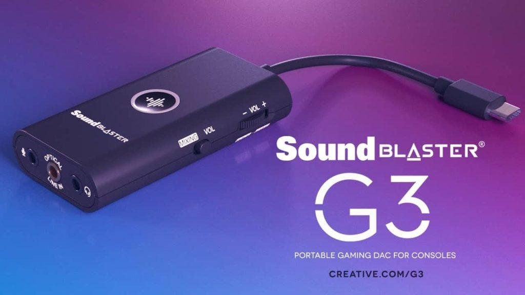 Creative migliora l'audio anche su console con Sound Blaster G3