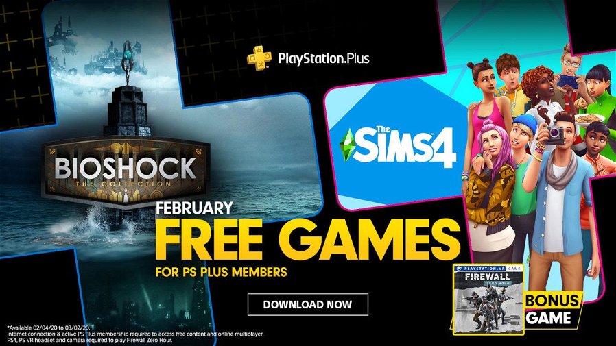 Immagine di PlayStation Plus: disponibili i giochi gratuiti di febbraio