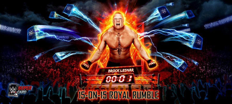 Immagine di WWE SuperCard, disponibile il nuovo livello Royal Rumble
