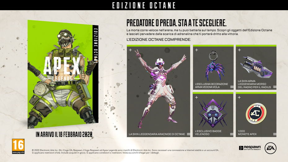 Immagine di Apex Legends: Edizione Octane disponibile da oggi