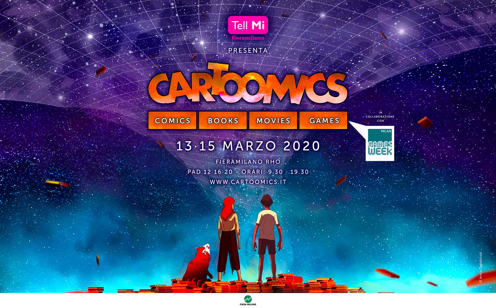 Cartoomics 2020 con tanti ospiti di eccezione, si terrà dal 13 al 15 marzo a FieraMilano
