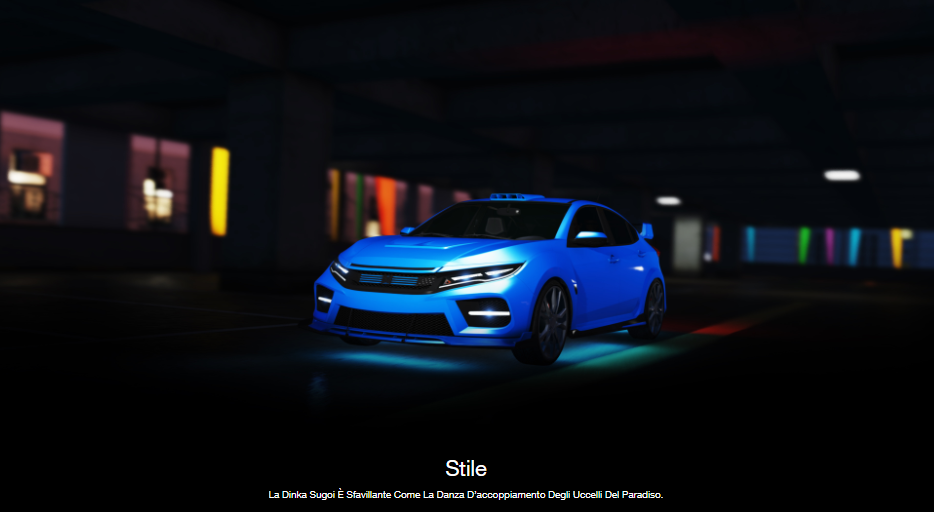Su GTA Online sfreccia la nuova Dinka Sugoi