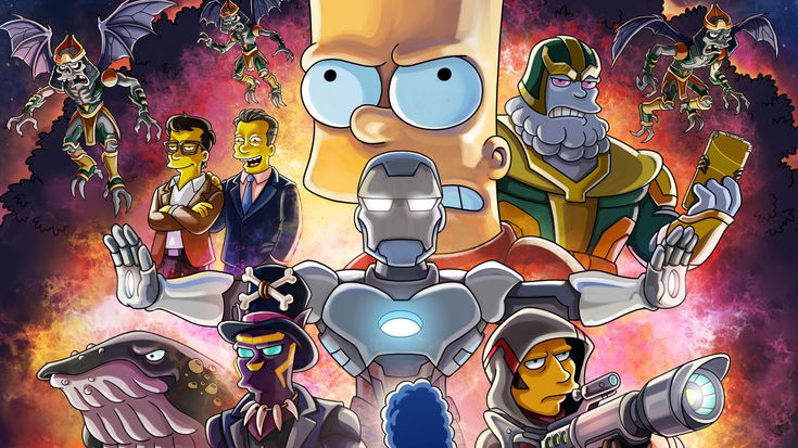 I Simpson si preparano a farsi beffe di Avengers Endgame con un poster