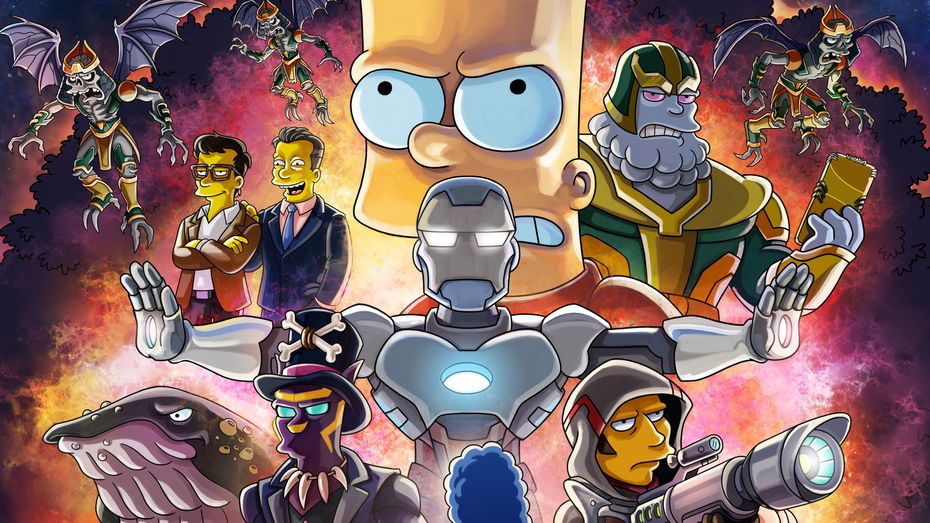 Immagine di I Simpson si preparano a farsi beffe di Avengers Endgame con un poster