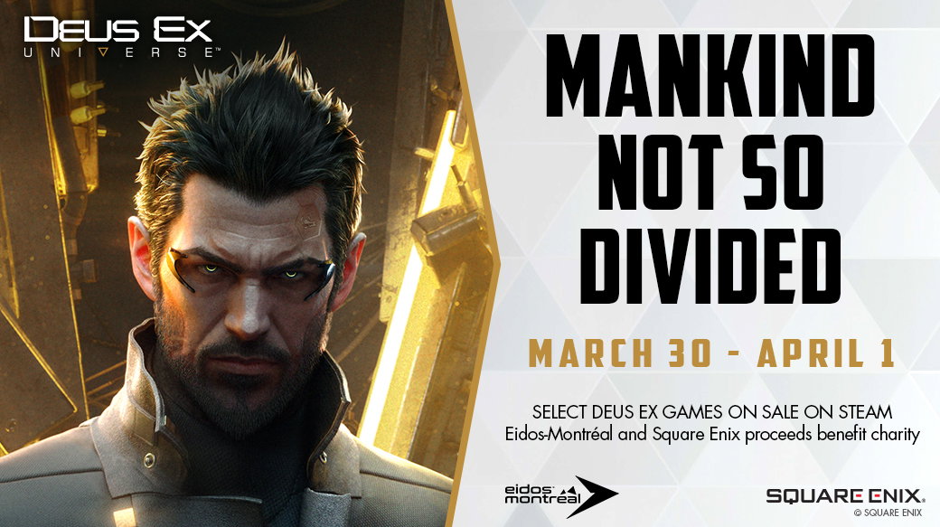 Ora potete comprare Deus Ex in saldo e aiutare le persone in difficoltà
