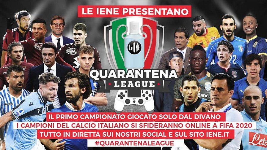Immagine di Le Iene lancia la Quarantena League su FIFA 20 con Balotelli, Cannavaro e Pirlo