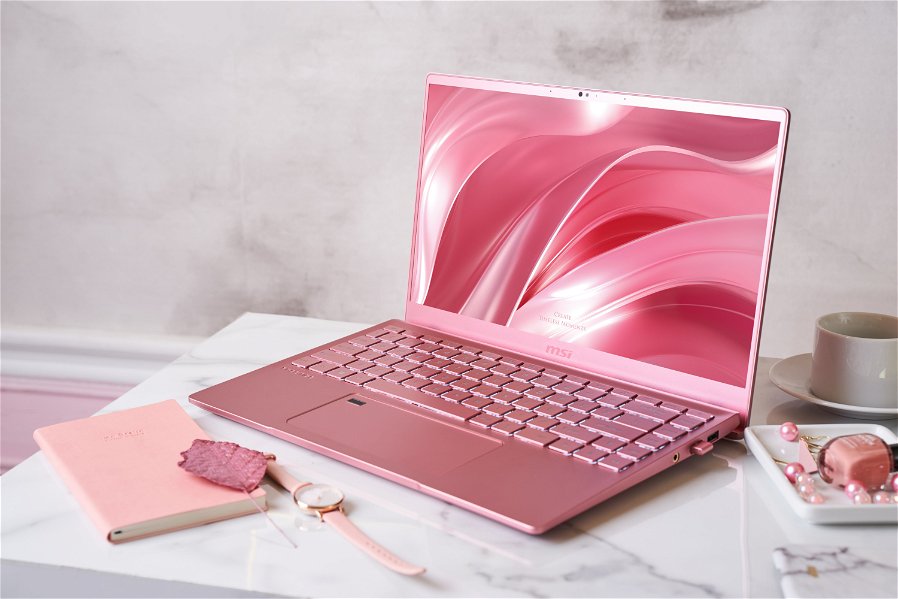 Immagine di MSI presenta il laptop Prestige 14 Pink Rose