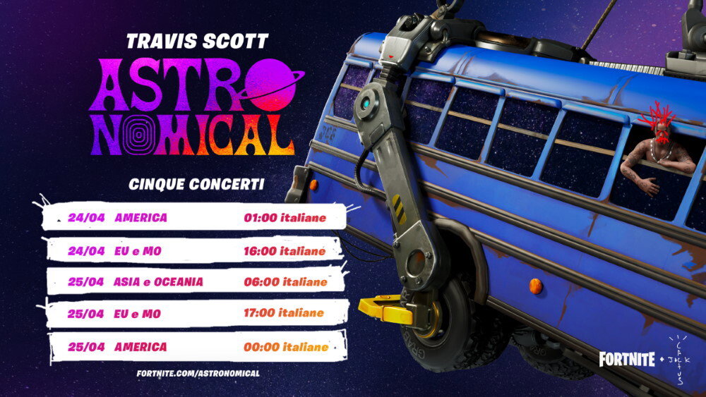 Fortnite, annunciata una collaborazione con Travis Scott e Cactus Jack