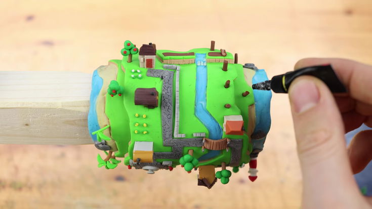 Qualcuno ha ricostruito la sua isola di Animal Crossing su un rotolo di carta igienica