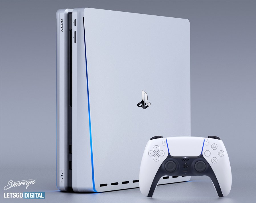 Immagine di Let's Go Digital immagina il look di PS5 partendo da DualSense
