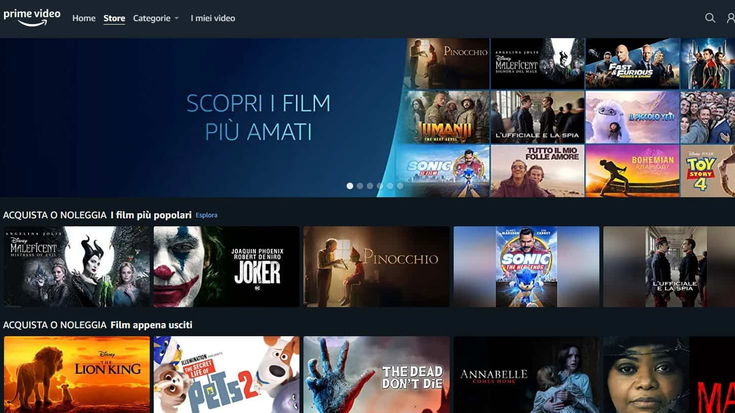 Prime Video Store disponibile in Italia con una valanga di film e serie TV