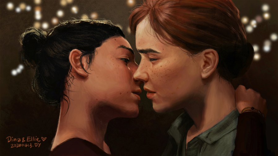 Immagine di The Last of Us Parte II, una fan art dedicata a Dina ed Ellie
