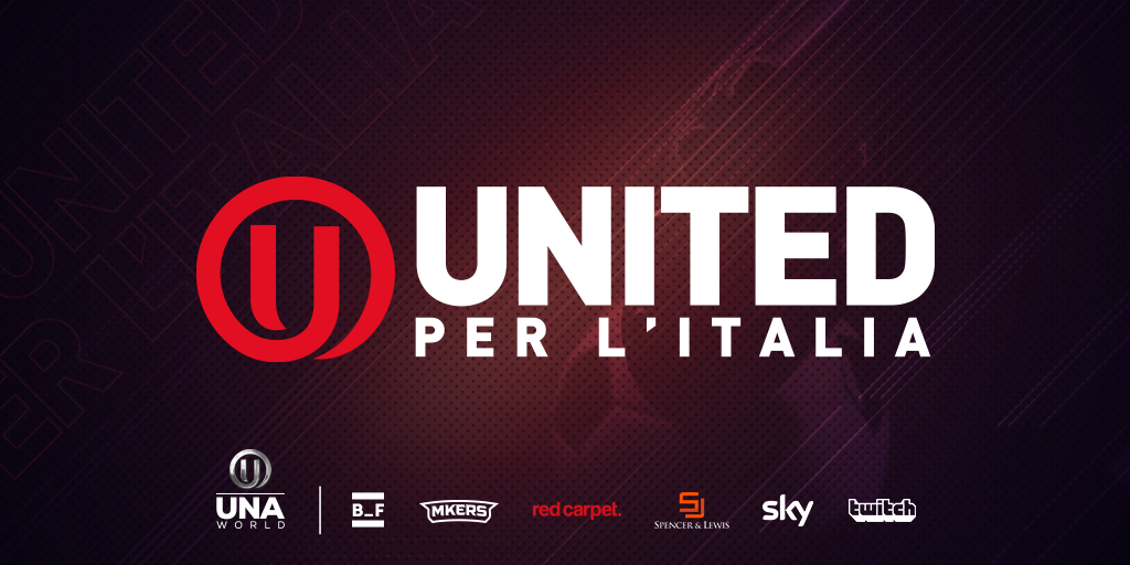 Anche Totti e Immobile in campo con il calcio virtuale di United per l'Italia