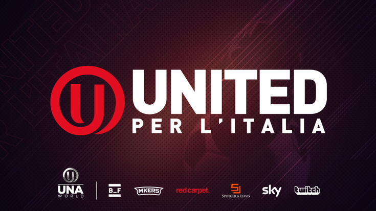 Anche Totti e Immobile in campo con il calcio virtuale di United per l'Italia