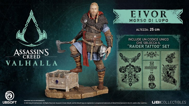 Assassin's Creed Valhalla: ecco anche la statua del protagonista maschile