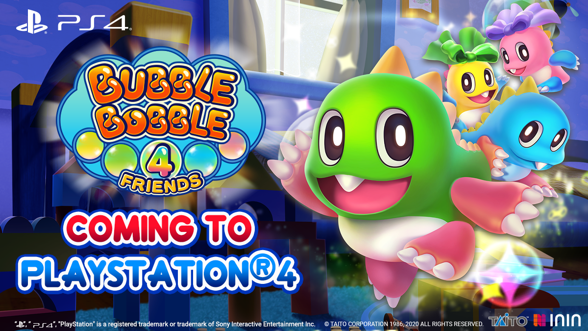 Bubble Bobble 4 Friends arriverà anche su PS4 questo inverno