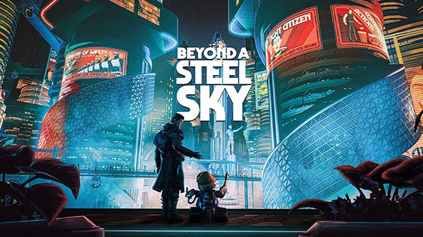 Immagine di Beyond A Steel Sky disponibile da oggi su Apple Arcade, a luglio anche su PC