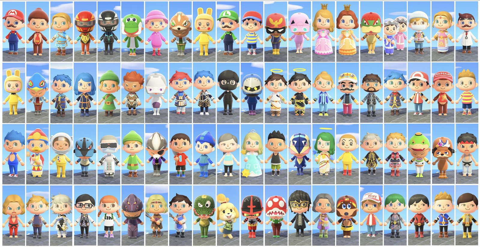 Super Smash Bros. Ultimate, l'intero roster è stato ricreato in Animal Crossing