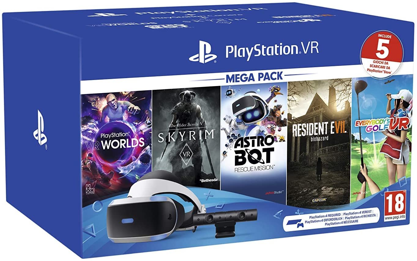 PlayStation VR Mega Pack a prezzo scontato su Amazon