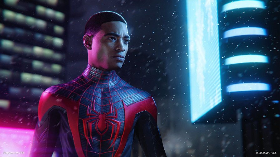Immagine di Spider-Man, Miles Morales in due immagini dietro le quinte